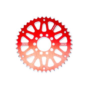 JTR rear sprocket 42 to 52t red