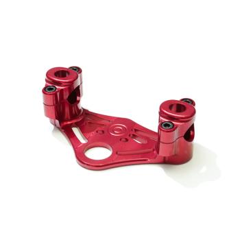 JAWA fork top plate complete red