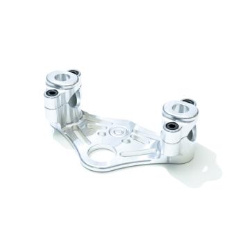 JAWA fork top plate complete silver