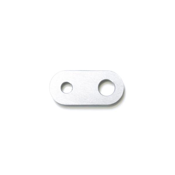 STUHA LT plate for front shocker silver